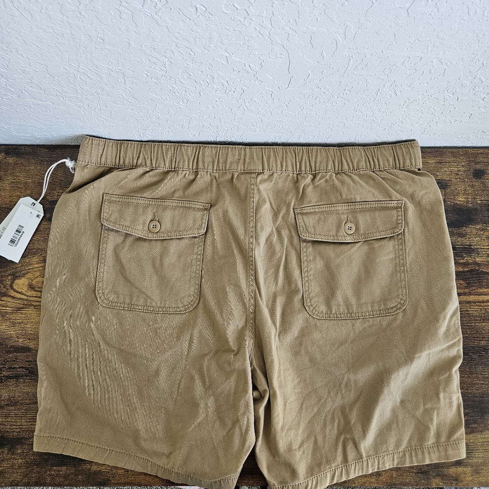 Lot of 2 Mens Shorts Sz 42 Chino Board Short Khaki Brown Mutual Weave NWT casual - Picture 5 of 16